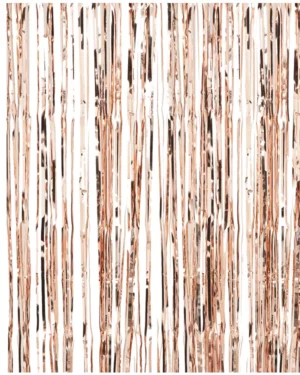 Backdrop: Frynset - Rosegull & Hvit - 2,4m×0,91cm