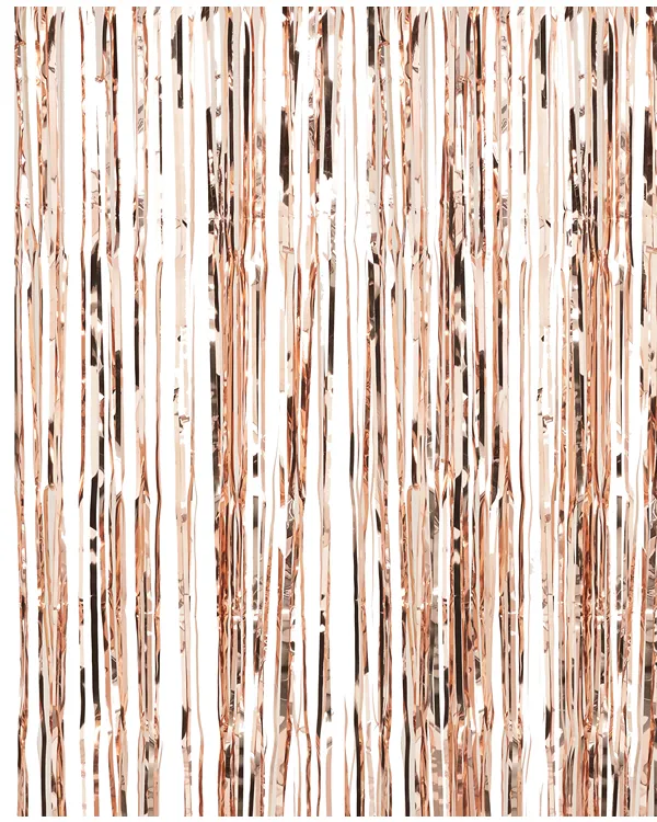 Backdrop: Frynset - Rosegull & Hvit - 2,4m×0,91cm