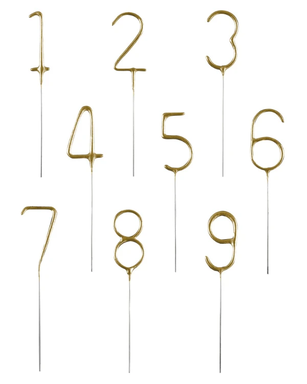 Kakelys / Tallys: Stjerneskudd - Alle tall - Gull