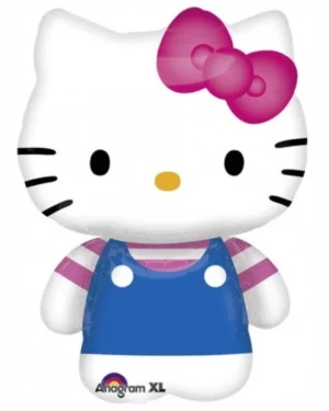 Folieballong: "Hello Kitty" - Blå - 76cm