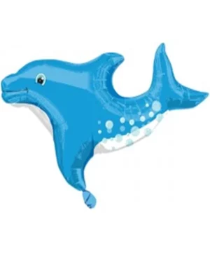 Folieballong: Delfin - Blå - 86cm
