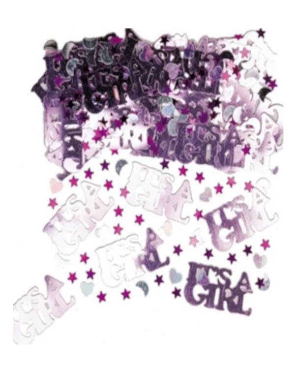Konfetti : "It's a Girl" - Rosa - 14g