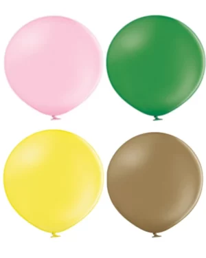 Lateksballonger (2stk): Ulike farger - Pastel - 60cm