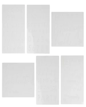 Skilt: Hvit - Personlig tekst og tall - 29,7 x 42cm