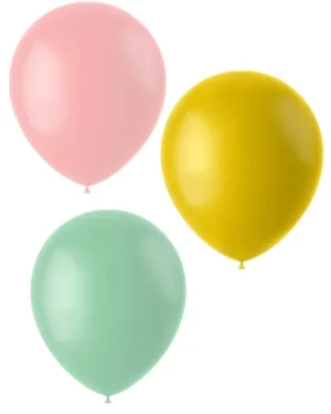 Lateksballonger (100stk): Ulike Farger - 33cm