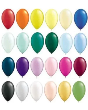 Lateksballonger (100stk): Flere farger (Pearl Tone) - 28cm