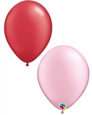 Lateksballonger (6stk): Ulike Farger (Pearl tone) - 28cm