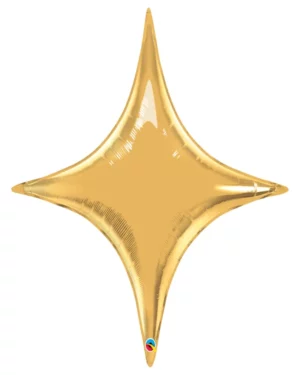 Folieballong: Stjerne - Gull (Metallic)- 51cm