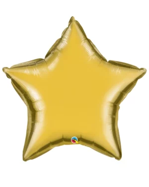 Folieballong: Stjerne - Gull - 91cm