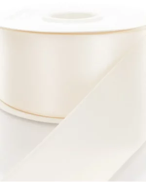 Bånd (Sateng): Dobbeltsidig - Elfenben - 5m x 70mm