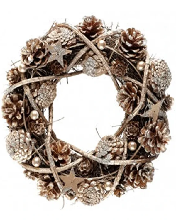 Hengende dekor (6 stk): Klips med julemotiv - Hvit og rød - 4,5 x 5cm