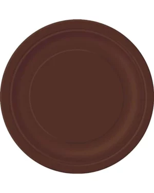 Tallerkener (8stk): Brun - 23cm