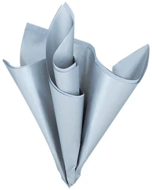 Silkepapir (5stk): Sølv - 51cm x 60cm