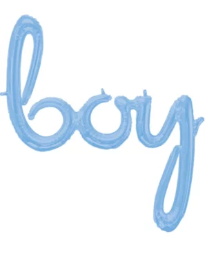 Folieballong / Ballongbanner: "Boy" - Blå - 73 x 81cm
