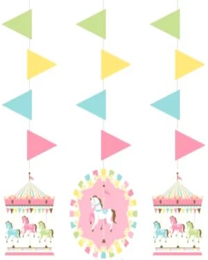 Hengende Dekor: Karusell dekorsjonsett med hest