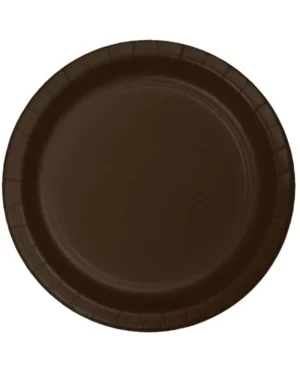Tallerkener (24stk): Sjokoladebrun - 18cm