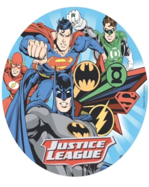 Kakepynt: Justice League - Spiselig papir - 20cm