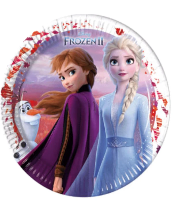 Tallerkener (8stk): Frozen 2 - 23cm