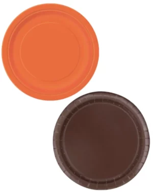 Tallerkener (20stk): Ulike farger - 18cm